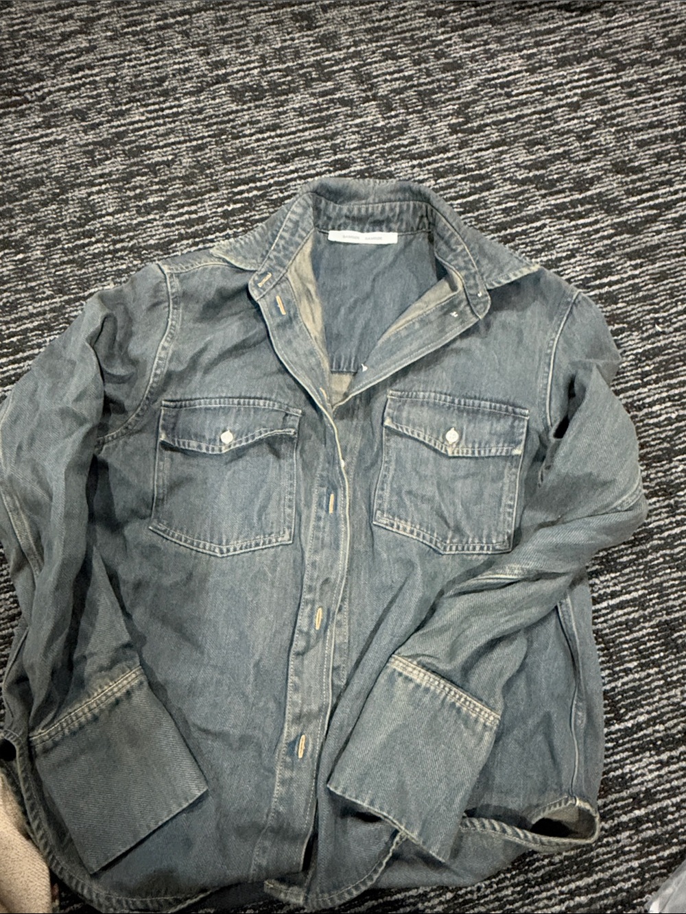 SAMSOE Blue Denim Shirt Jacket